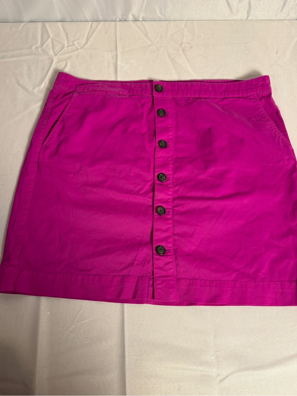 Gap Button-Front Hot Pink Casual Skirt Size 12